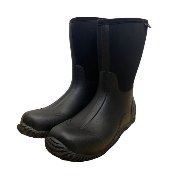 Statesman Unisex Black Rubber Field Runner Waterproof Insulated Boots Sz M11/W12 - Picture 3 of 11